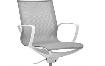 bílá kancelářská židle zg