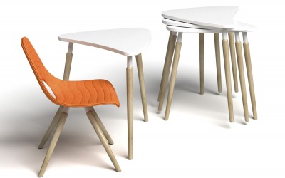stohovatelné modulární stoly do učebny