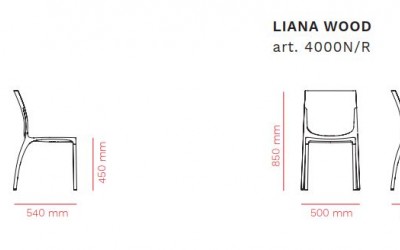 židle Liana_rozměr