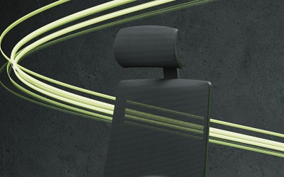 kancelářská židle X-Line_opěrka hlavy detail