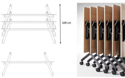 stohovatelný stůl se sklopnou deskou_na kolečkách