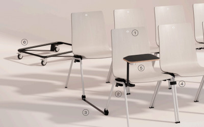 multifunkční židle jednací konferenční