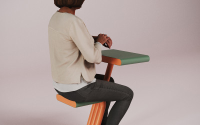 městský mobiliář_venkovní sezení se stolkem