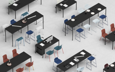 výškově stavitelné 4 nohé stoly