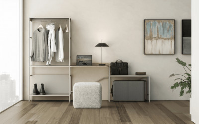 systém modulárních polic pro home office