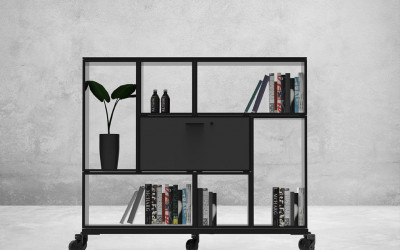 mobilní úložný kancelářský policový systém