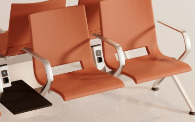 lavice čekárny nádraží nemocnice letiště