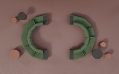 pohovky a křesla modular Evida