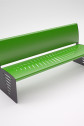venkovní kovová lavička design Piuma