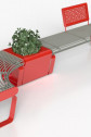 design kovové lavičky joy_městský mobiliář