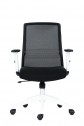 kancelářská židle s bílým plastem LUK 151